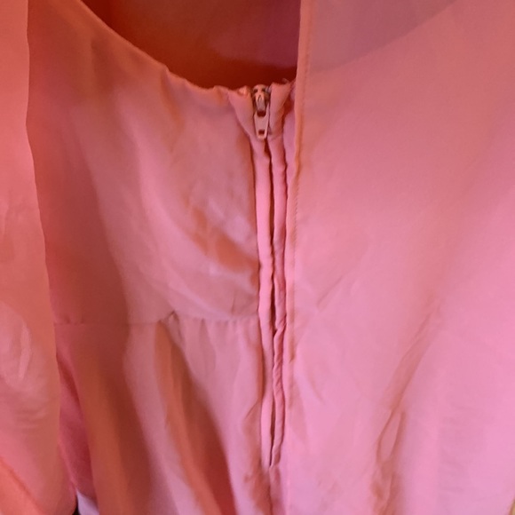 Bisou Bisou Light Pink High Low Hem Dress Size 14 - Picture 6 of 9